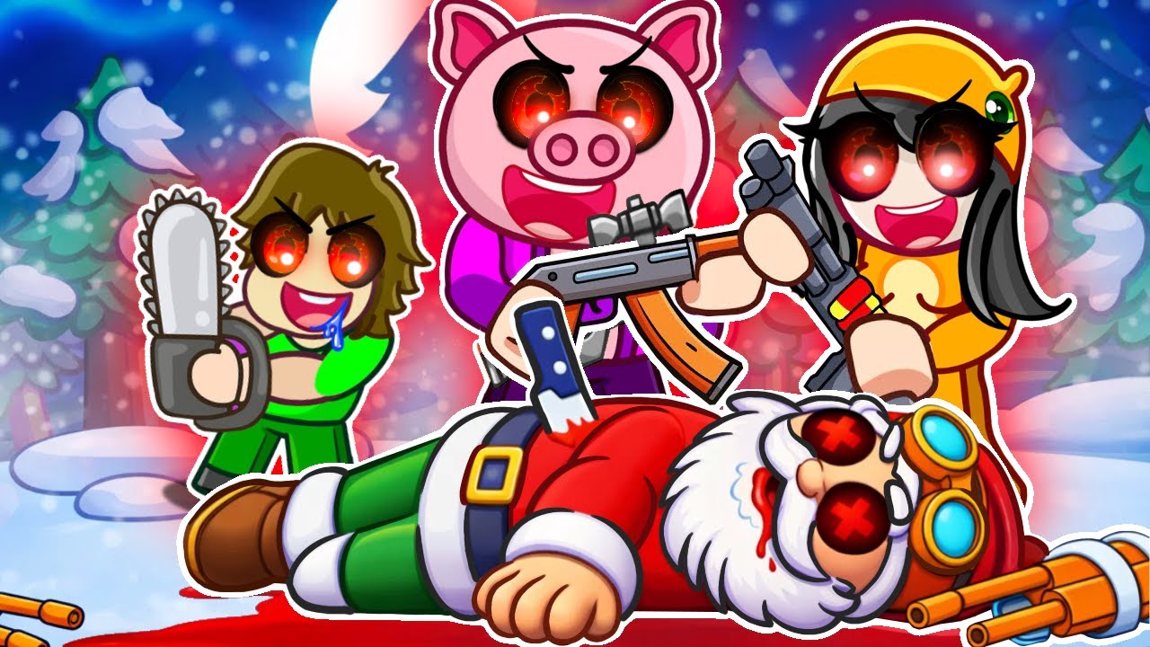 ZABILI jsme nov&eacute; ZL&Eacute; SANTA MONSTRUM v 99 NOC&Iacute;CH v LESE v Robloxu!