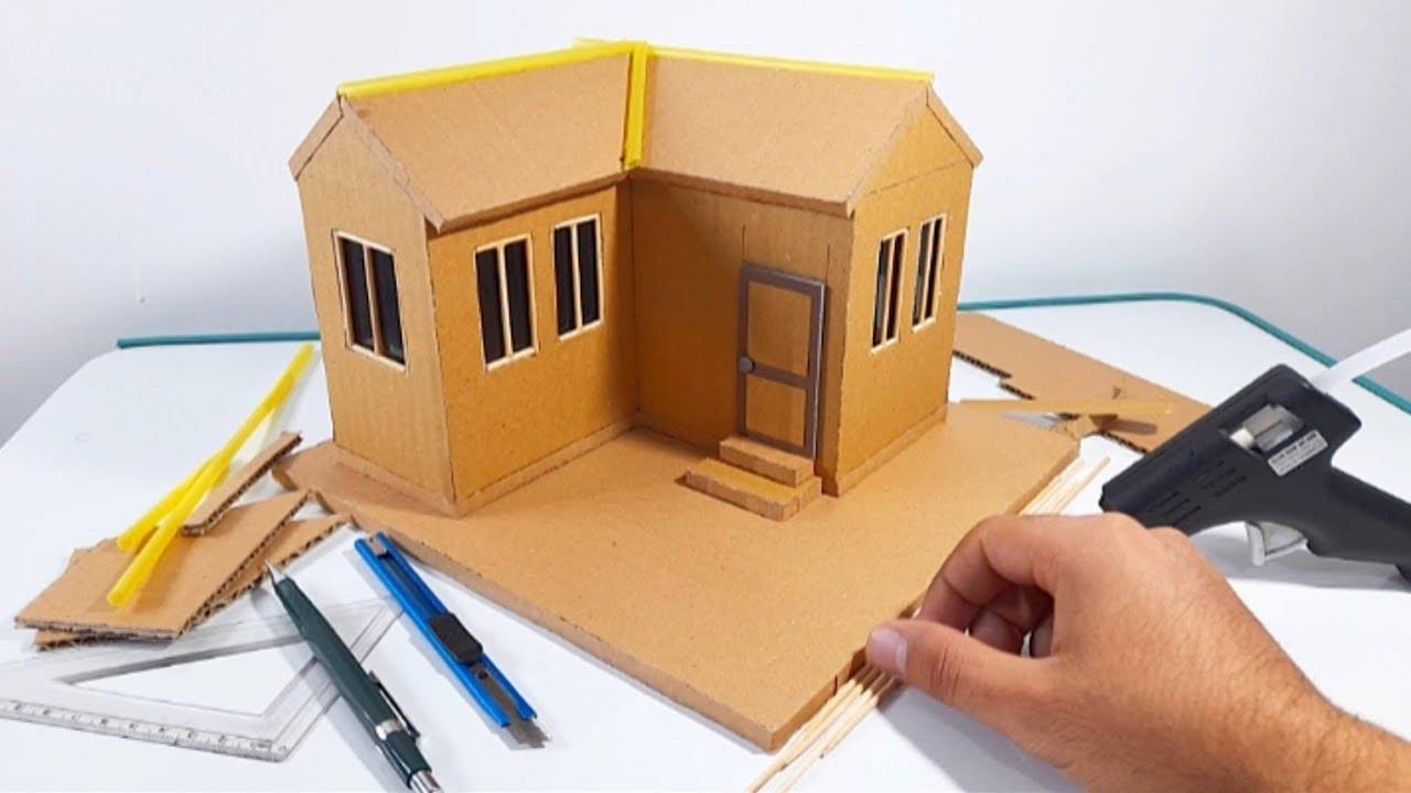 Amazing Miniature House Made from Cardboard | DIY