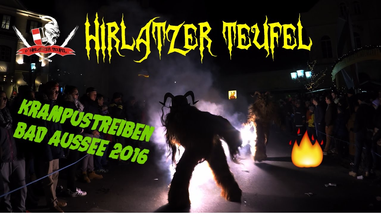 Krampustreiben Bad Aussee 2k16⚡️Hirlatzer Teufel Hallstatt