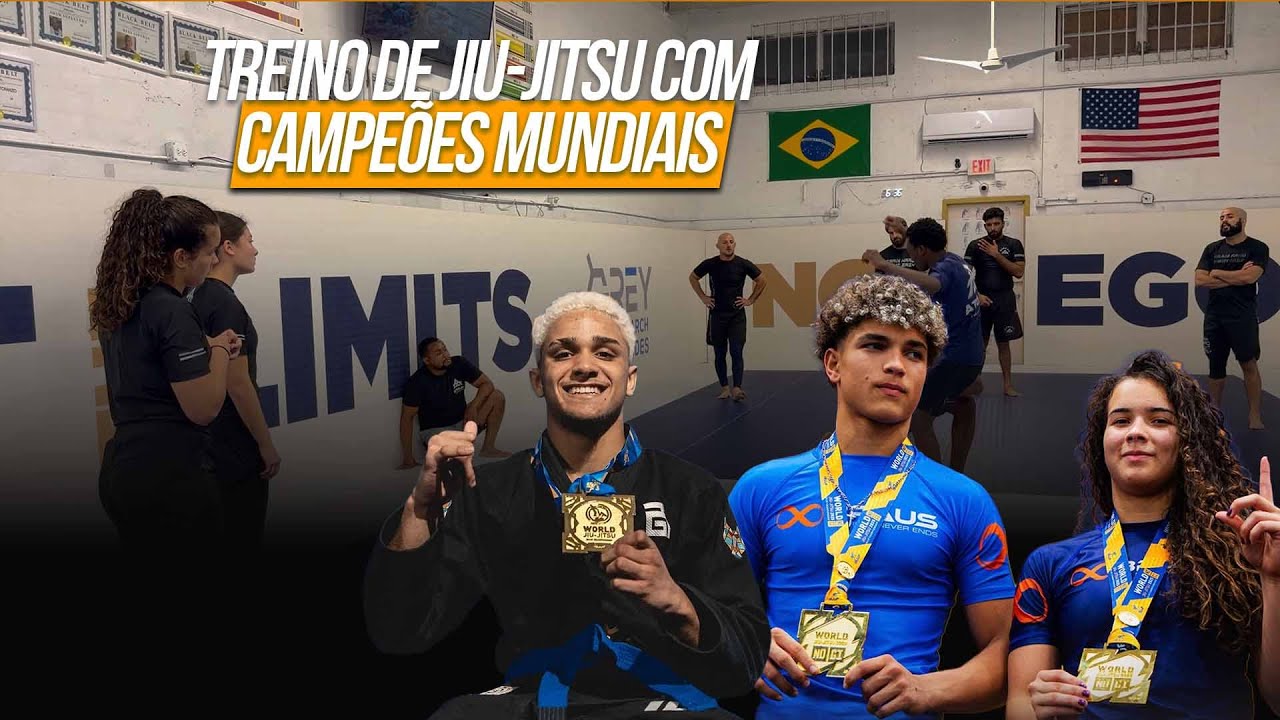 Vlog Treino de Jiu Jitsu com campeões mundiais da Athlas