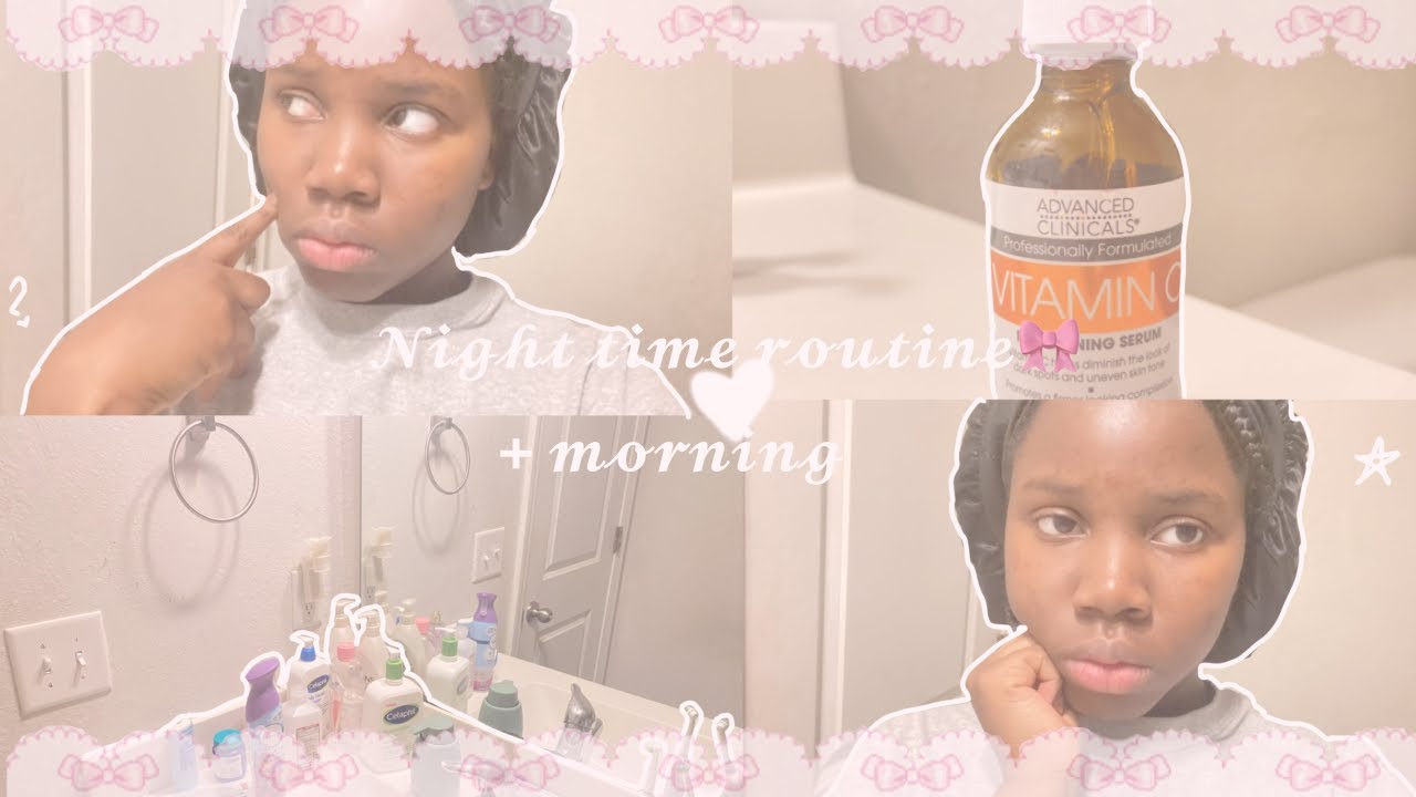 my nighttime routine followed by a calm morning 🌙✨