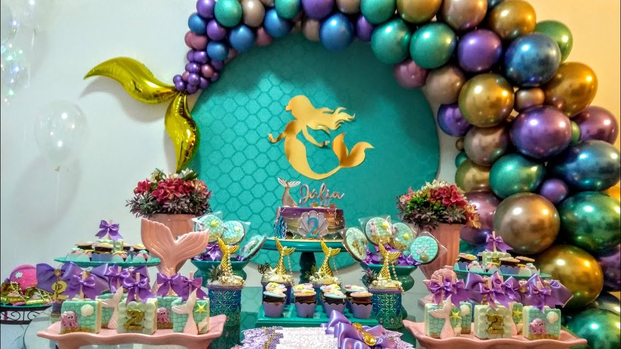 Aniversário de 2 Anos da Júlia: Tema Sereia