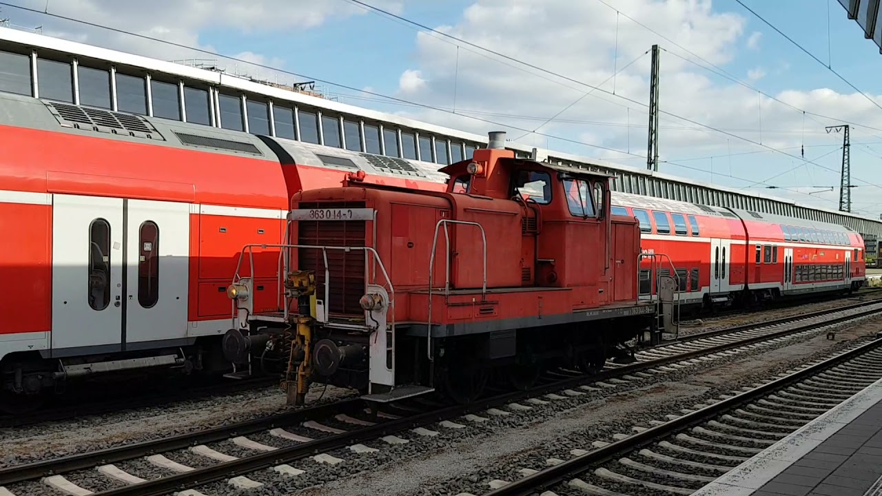 Baureihe 363 durch den Hauptbahnhof M&uuml;nster