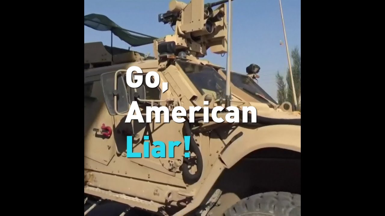 Syrians throw potatoes at retreating US military forces