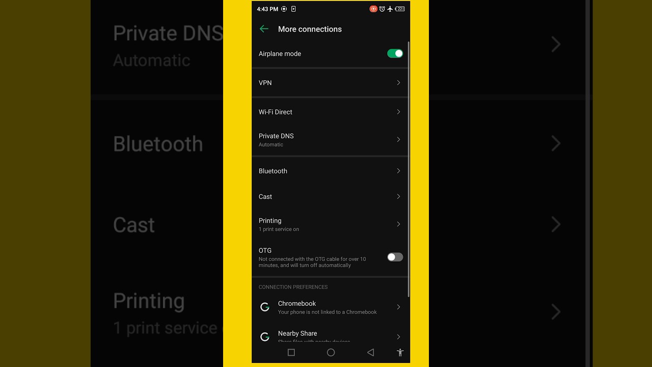 infinix hot 10 mobile setting