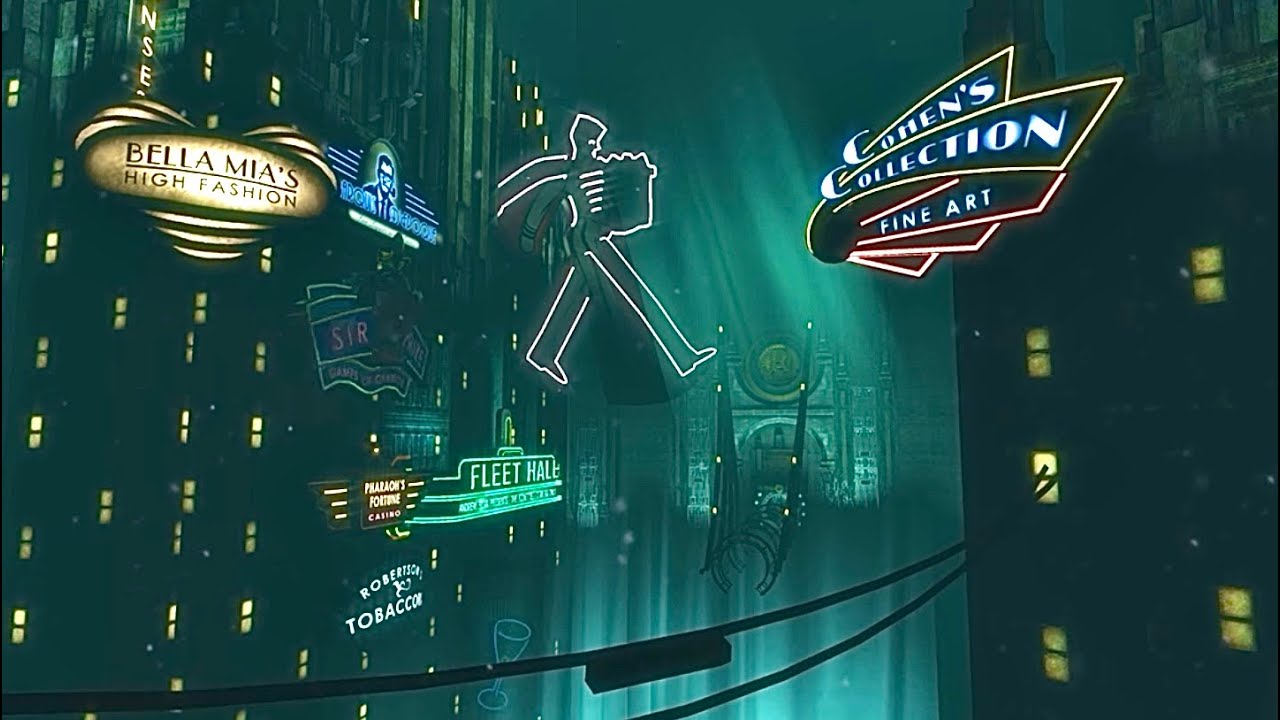Bioshock Ambience | Rapture tunnels & music | 1080p
