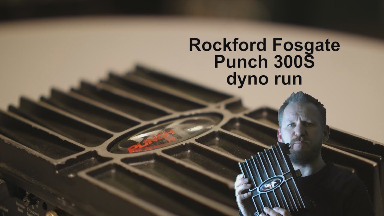 Rockford Fosgate Punch 300s amp dyno run -  old school car audio amplifier power test