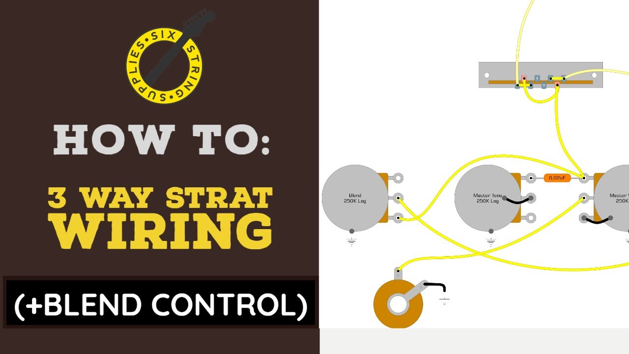 3 Way Stratocaster Wiring (with Blend Control for Middle Pickup)