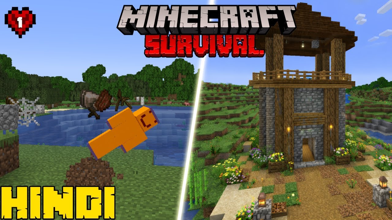 Minecraft Survival EP 1 (HINDI) 1.21+ | Nayi Duniya, Naya Safar 🌍🔥