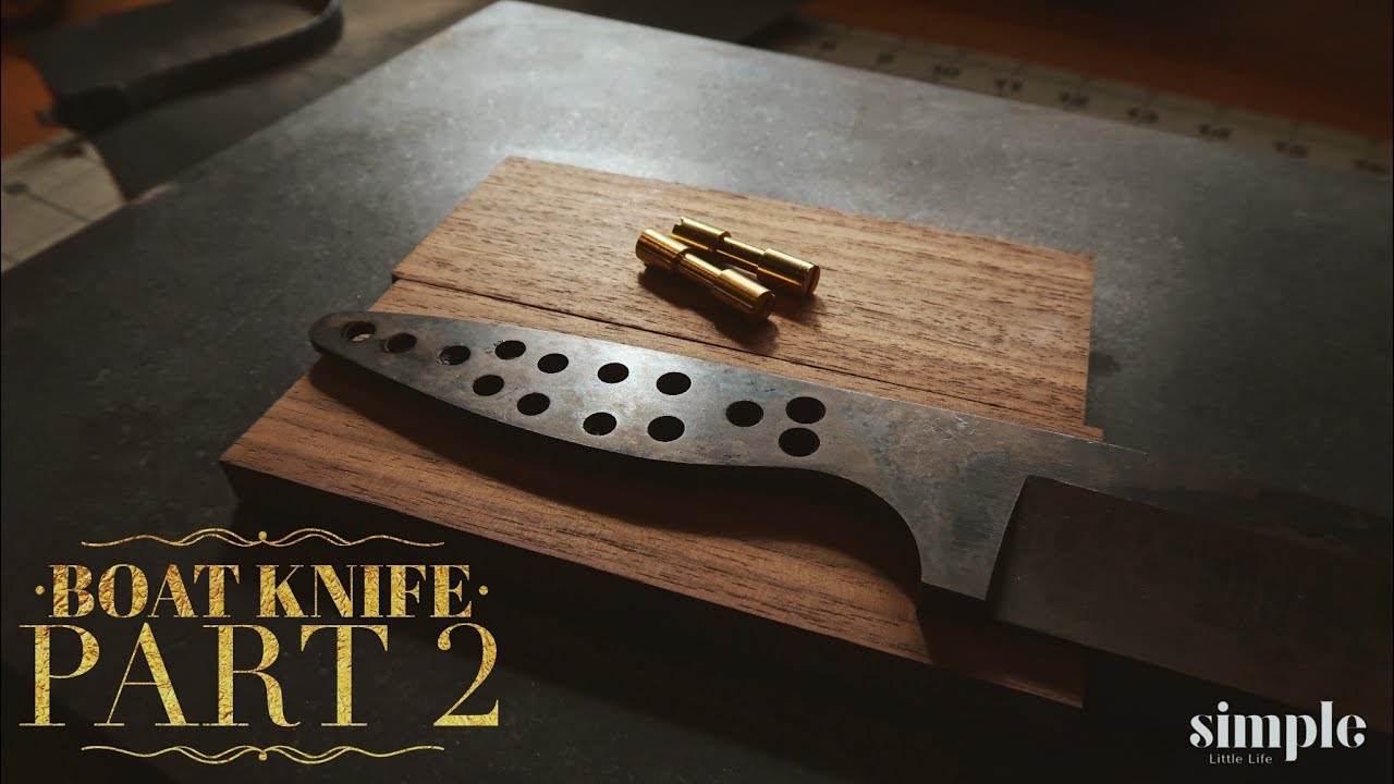 Gentleman's boat knife part 2: the scales - knife maker's vlog -