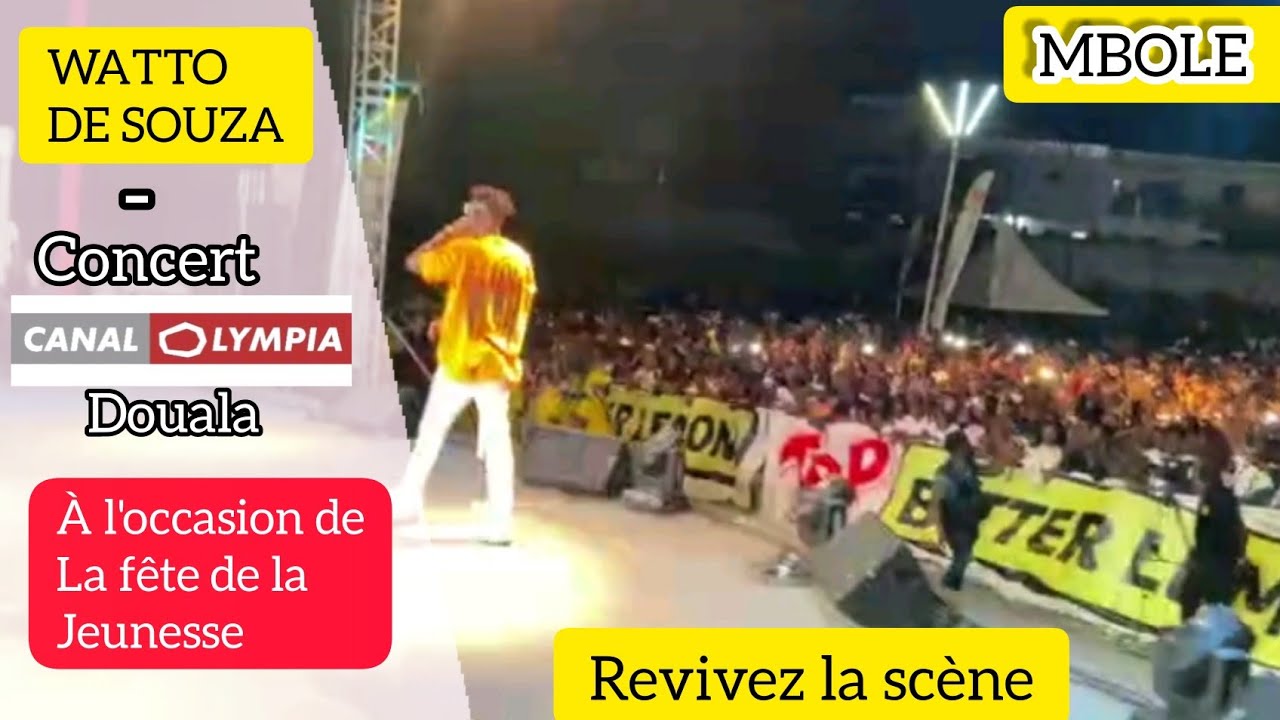 WATTO DE SOUZA : Concert au canal olympia à l'occasion de la fête de la jeunesse (sogolo bébé)
