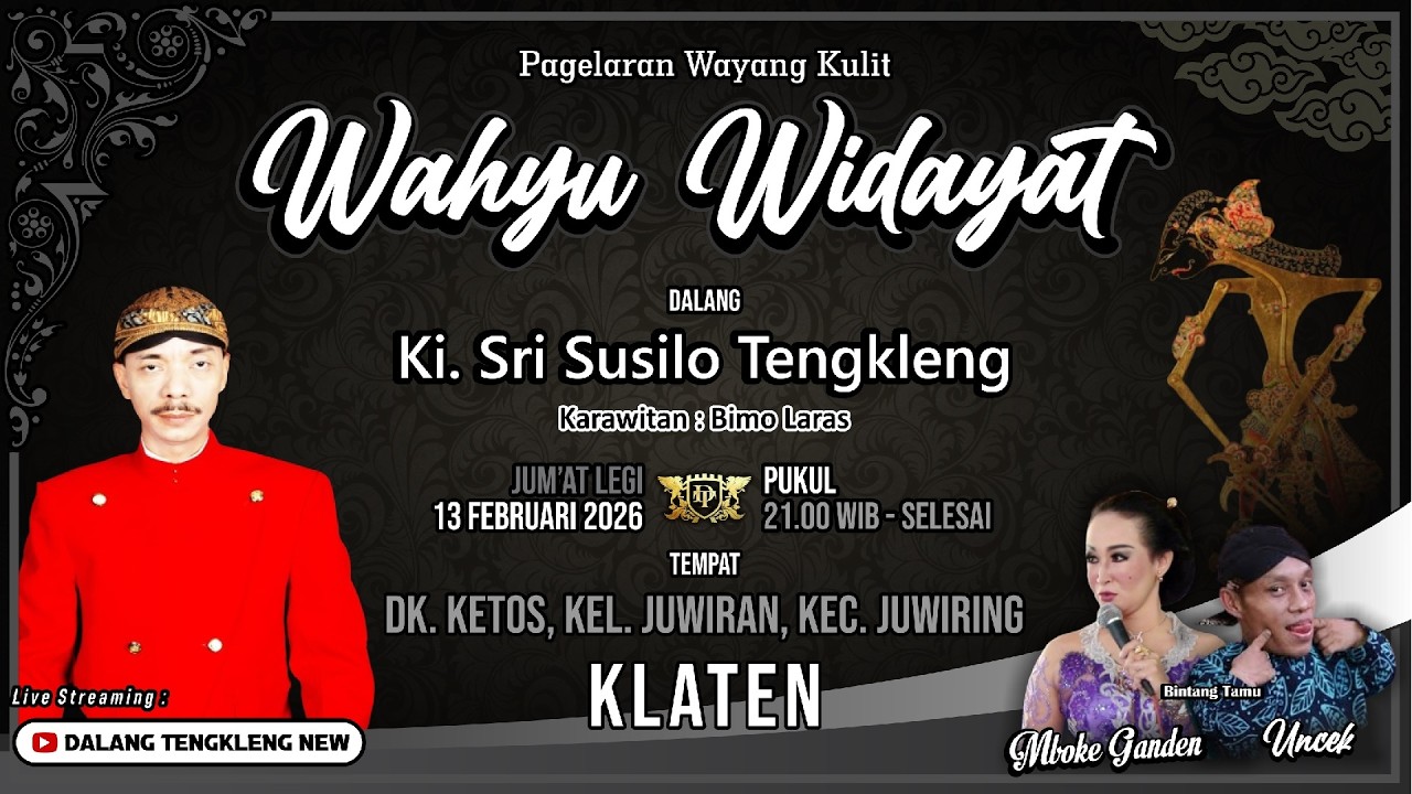 #LIVE WAYANG KULIT | KI SRI SUSILO TENGKLENG | WAHYU WIDAYAT