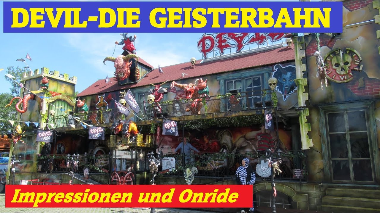 Devil-Die Geisterbahn (Probst): NEUHEIT 2022, Impressionen + Onride vom Sommer-Rummel Lübbenau 2022