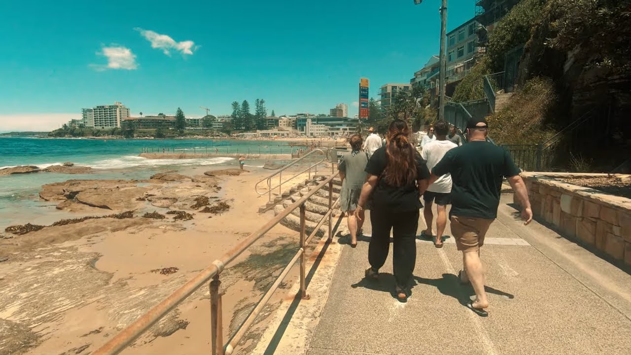 Relaxing Cronulla Beach Walk in Sydney | Summer Time in Australia