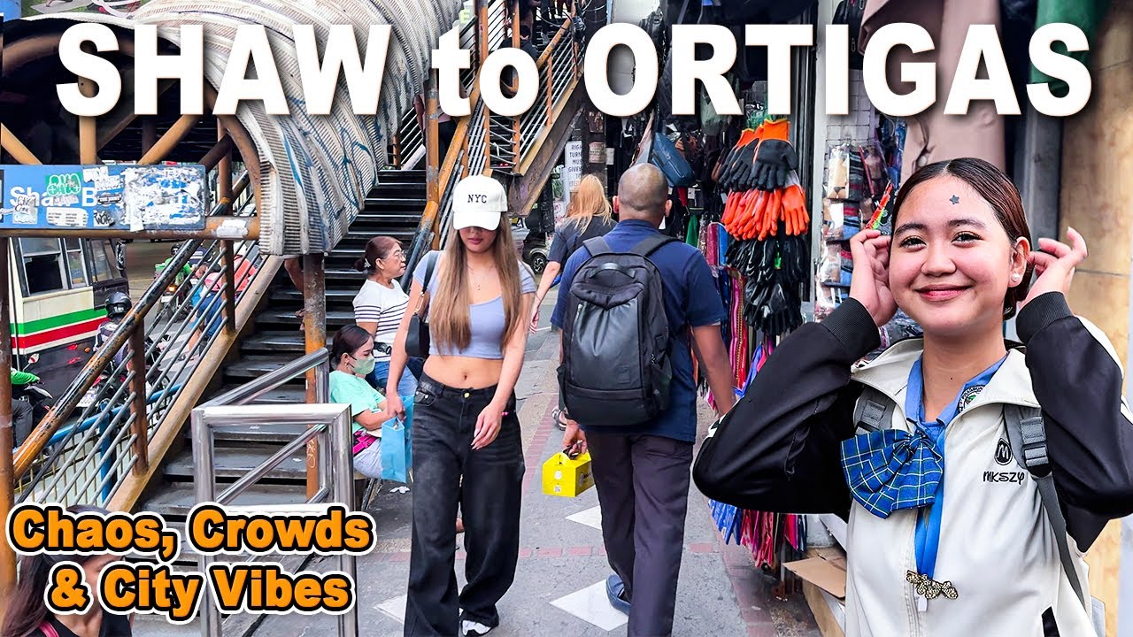 Walking SHAW BLVD to ORTIGAS AVENUE | Real Life Scenes in PASIG AND MANDALUYONG During Rush Hours