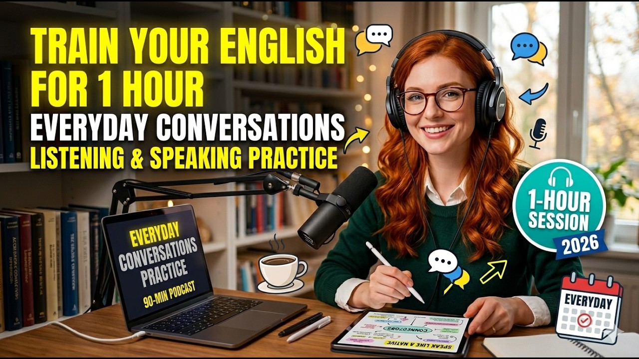1 Hour of Real-Life English Conversations - Daily Listening & Speaking Practice