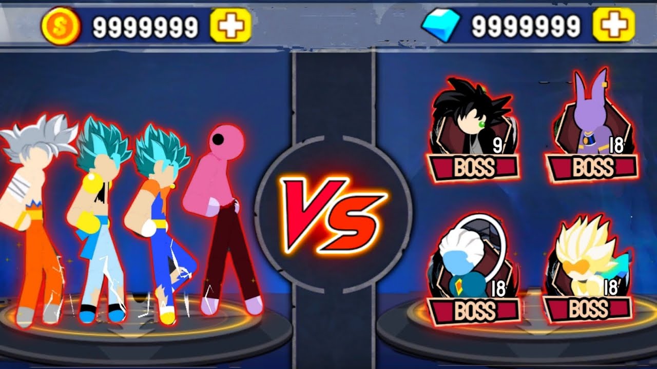 Stickman Warriors Story Mode - Jiren, Whis, Black Vs Beerus, Zamasu, Toppo