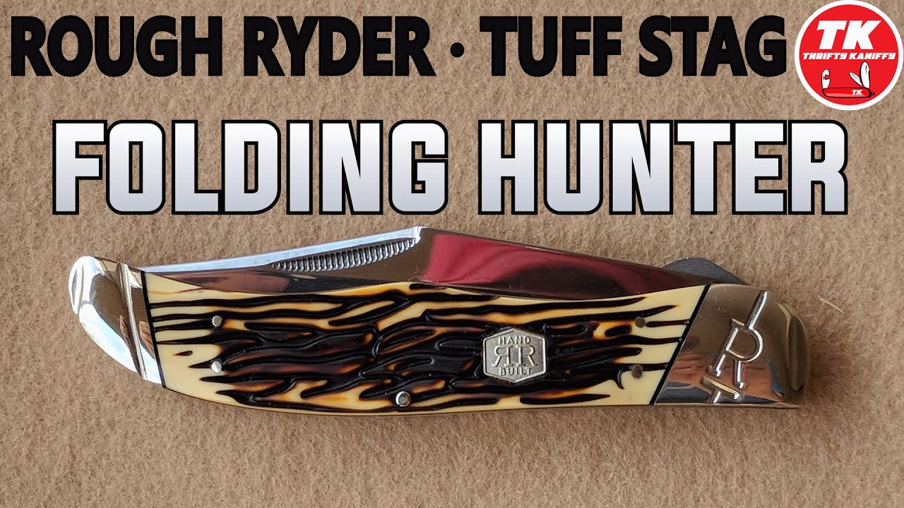 Rough Ryder Tuff Stag Folding Hunter Pocket Knife RR2368 @cb__tactical5015