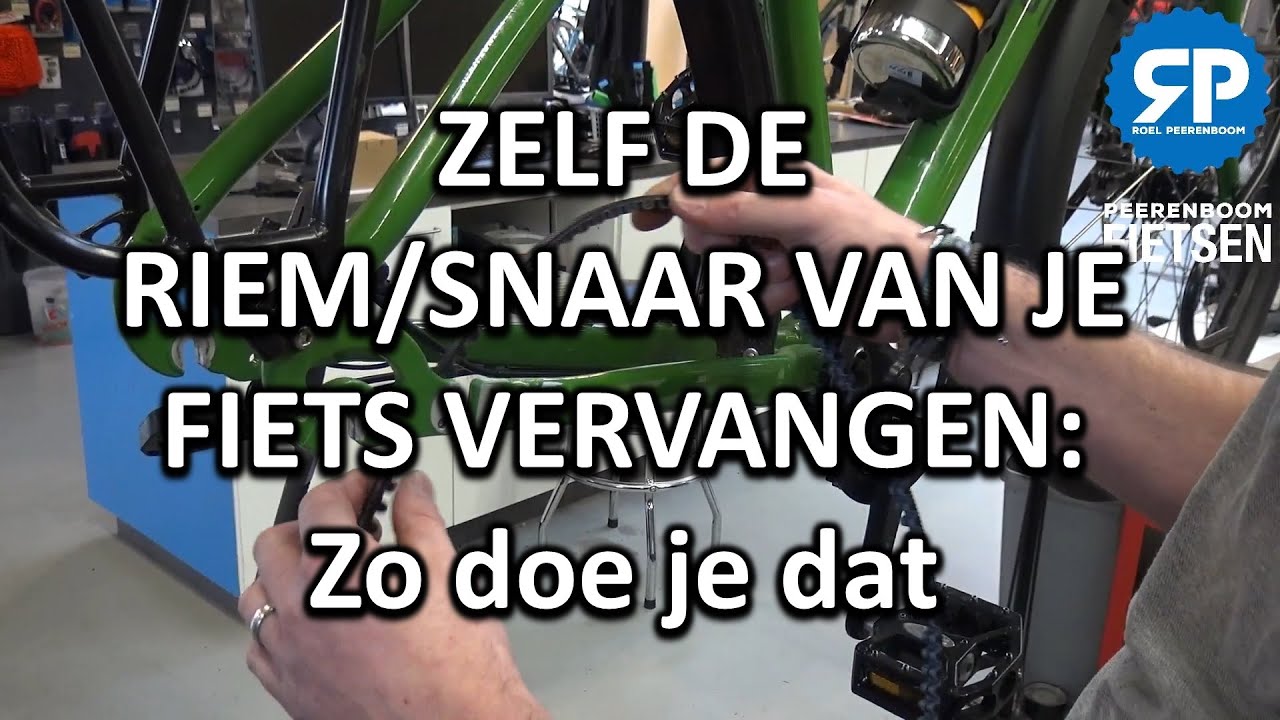 ZELF DE RIEM/SNAAR VAN JE FIETS VERVANGEN: Zo doe je dat