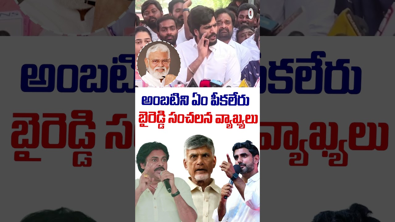 Byreddy Siddharth Reddy Comments On Ambati Rambabu | AP Politics | YSRCP vs TDP | Latest News