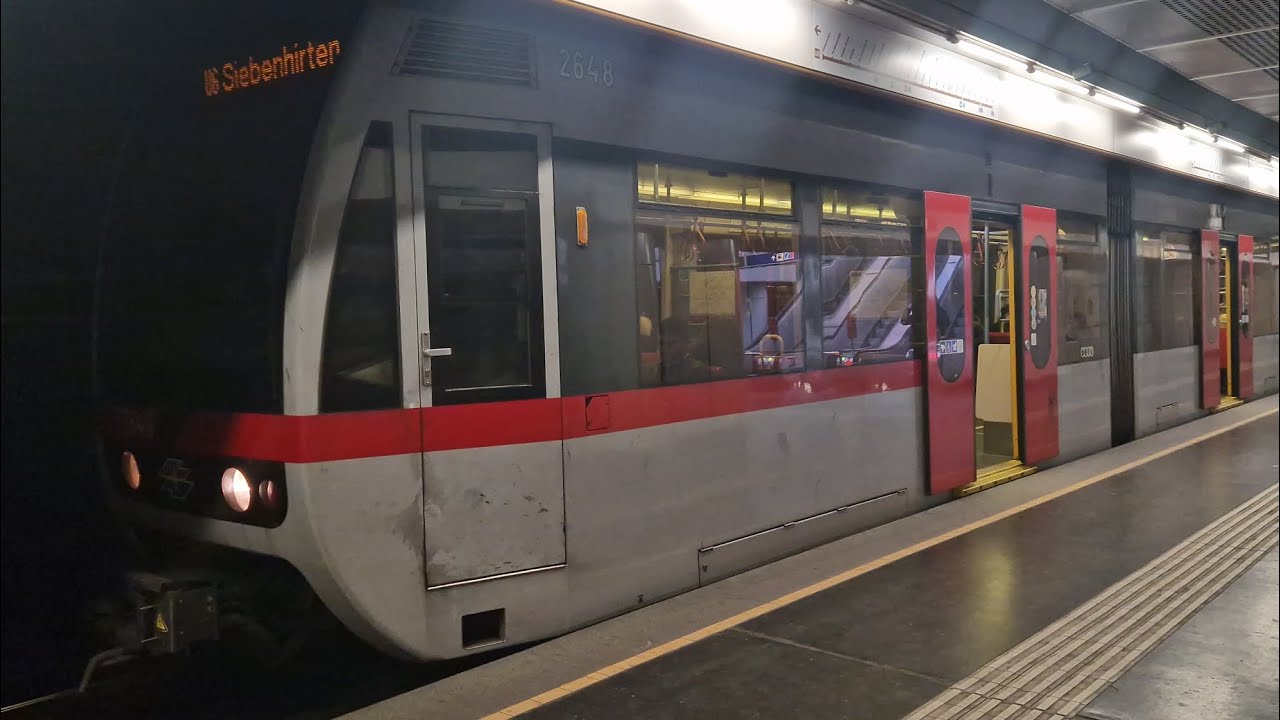 U-Bahn Wien | Mitfahrt in der kompletten U6 von Floridsdorf bis Siebenhirten im Typ T 2624