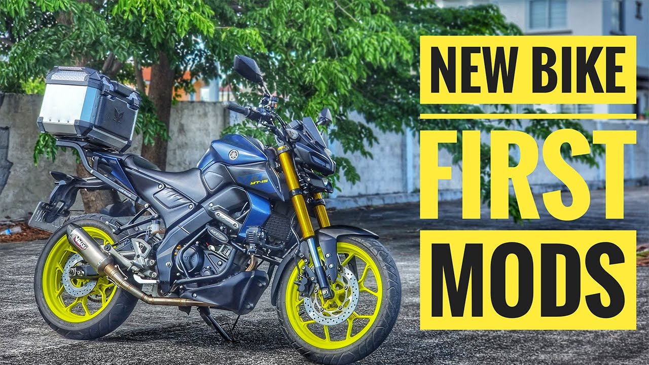 My New Bike First Mods | Yamaha MT15