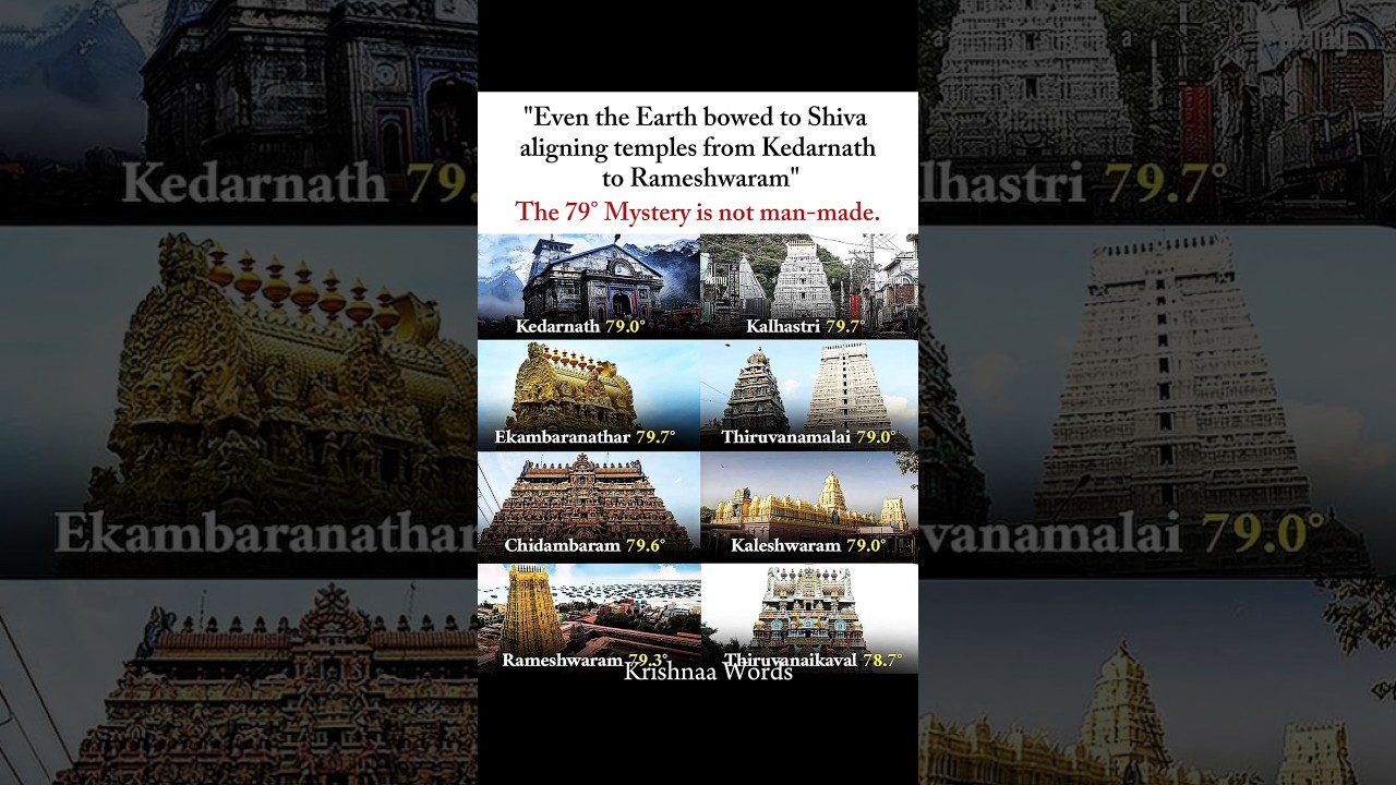 Why Are All These Shiva Temples Aligned at 79&deg;? #spiritualhealing #hindudeity