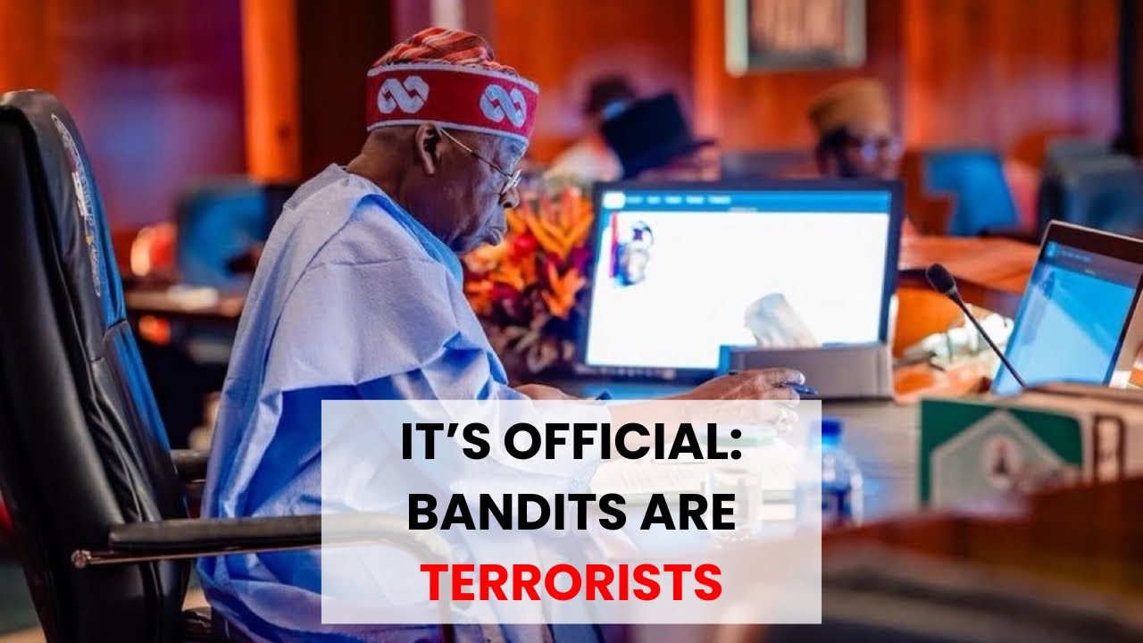 BREAKING: Tinubu Signs Order Making Bandits & Cult Groups Terrorists in Nigeria