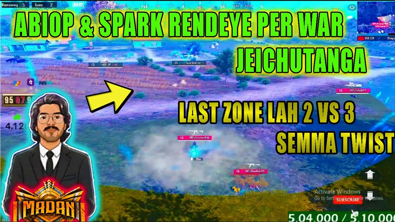 ABIOP & SPARK RENDEYE PER WAR JEICHUTANGA BTS 3 PERALAH DINNER EDUKAMUDILA 15KILLS EDUTHU WIN#btswar