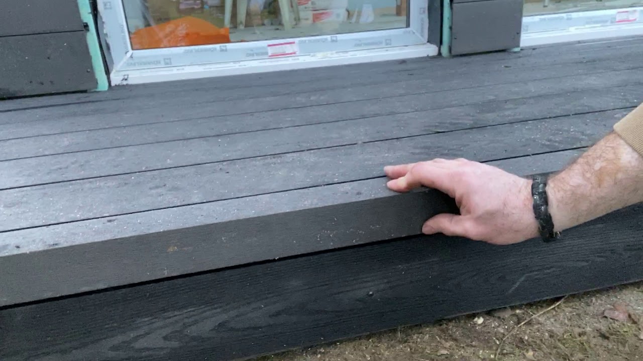Garden Office Composite Decking in Grey