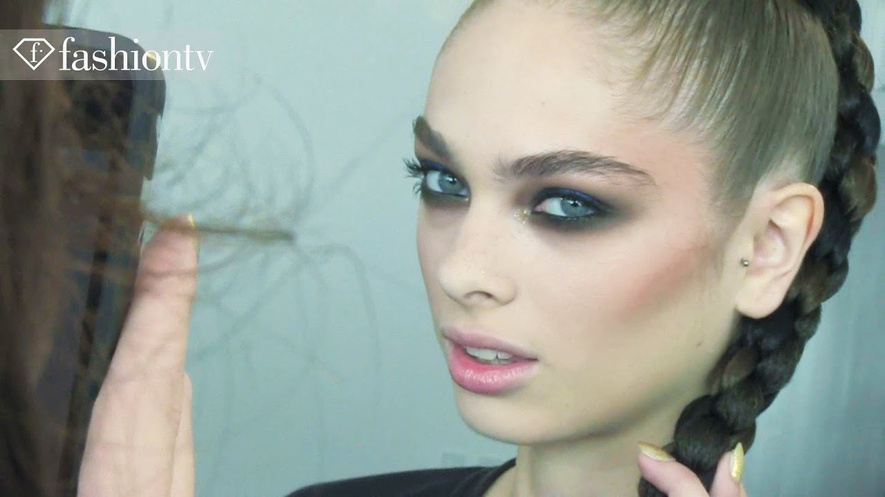Hair & Makeup - Models & Makeup Backstage at Jeremy Scott Spring/Summer 2013 | New York Fashion Week NYFW |FashionTV