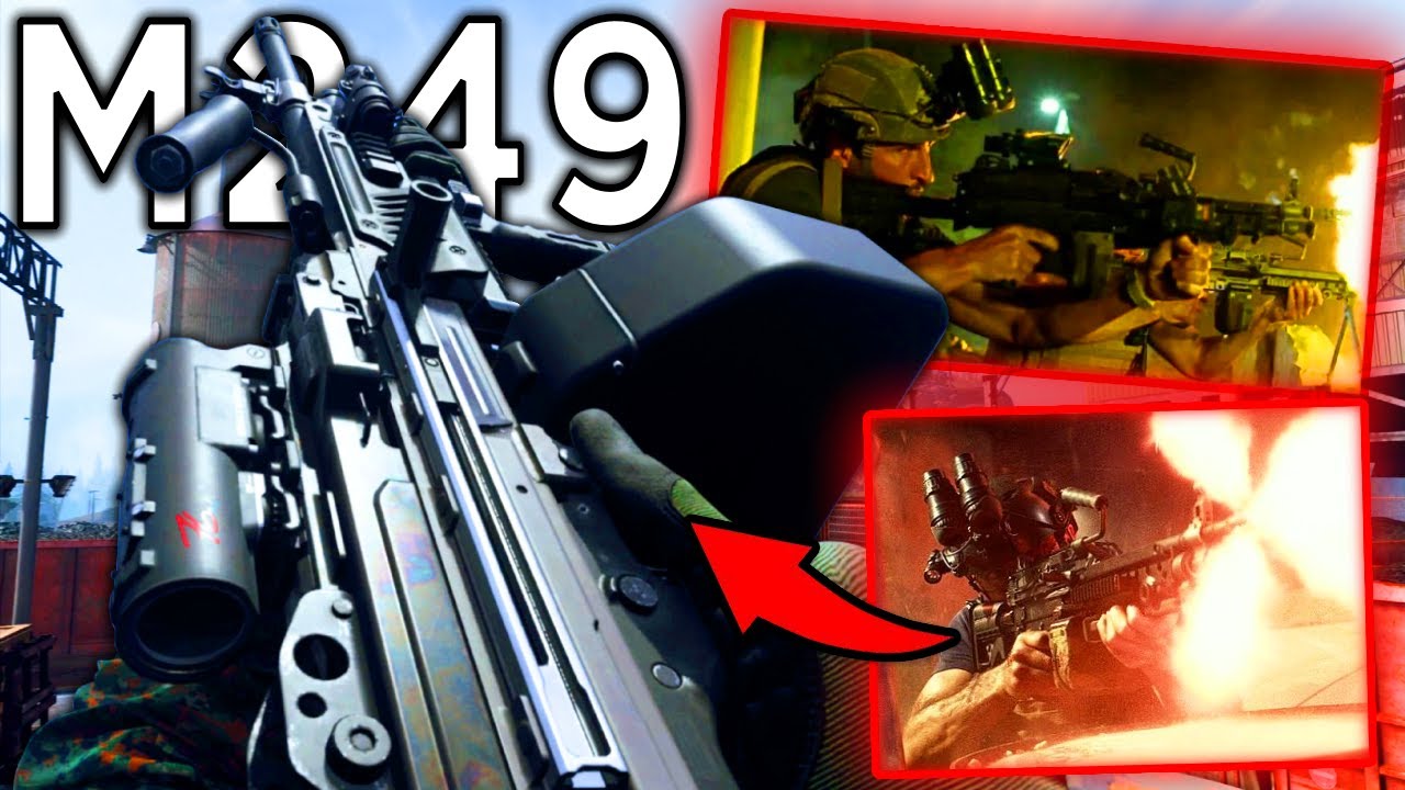 The M249 SAW Para from 13 Hours: The Secret Soldiers of Benghazi in Modern Warfare 2019 Gameplay