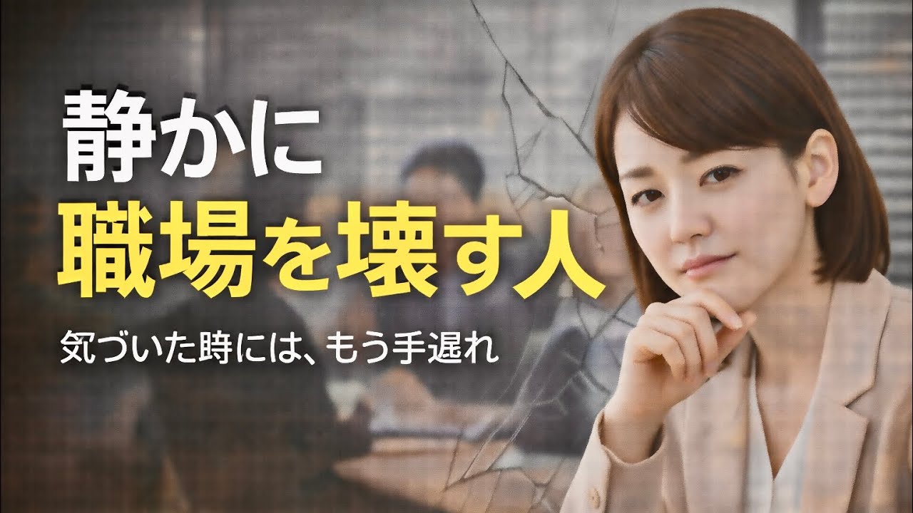 【脳科学で判明】職場を静かに壊す“危険人物”の正体｜なぜ気づくと職場が疲弊するのか