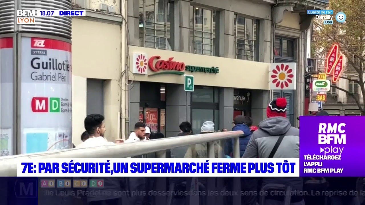 Face à l'insécurité, un supermarché de la Guillotière ferme ses portes à 17h