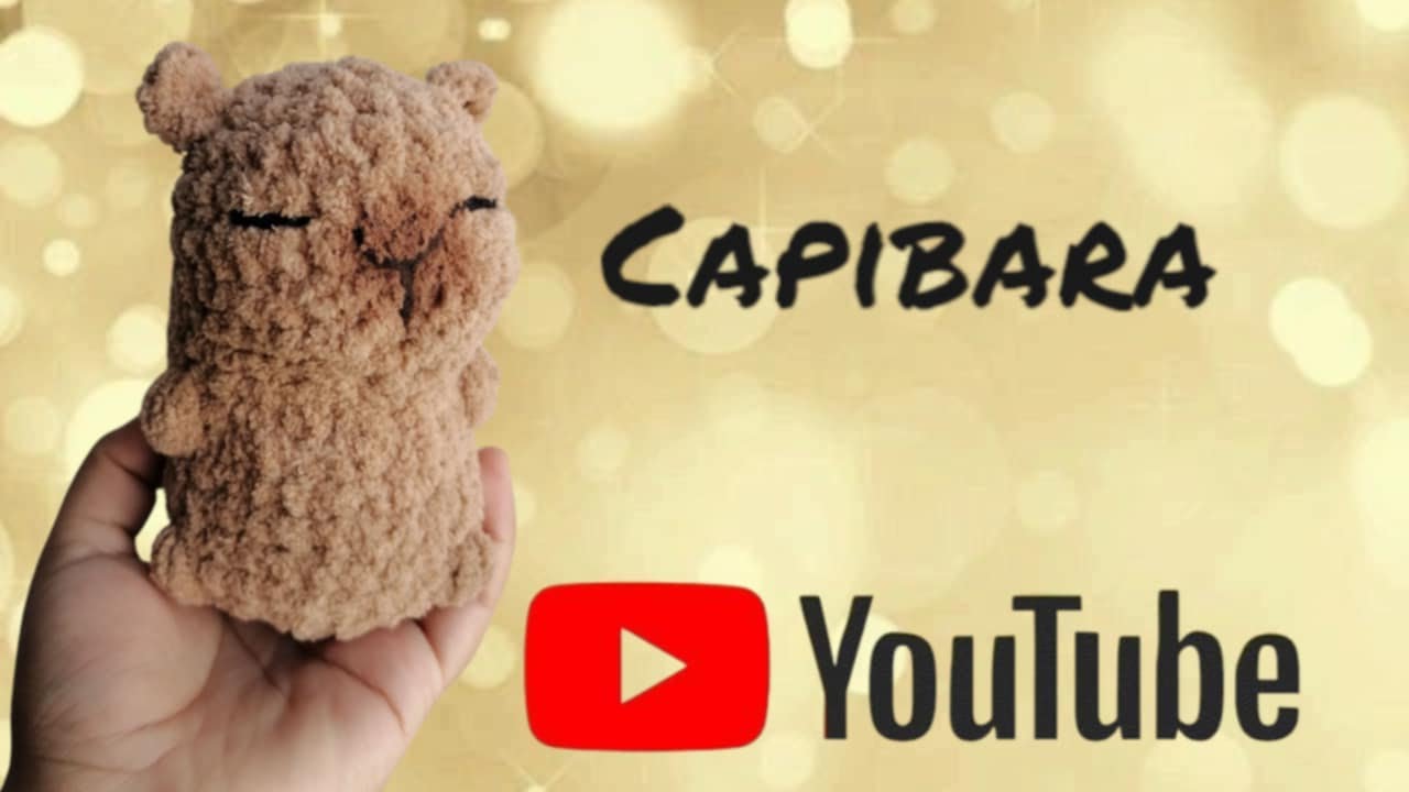 🥰🦦capibara patrón gratuito🥰🦦