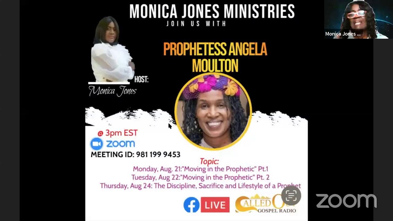 Moving in prophetic Prophetess Angela Moulton