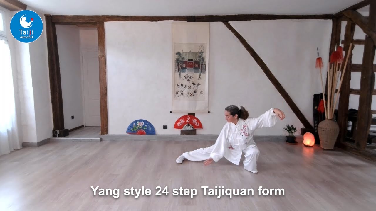 Learn the Yang style Tai Chi 24 form online Zoom with Patrizia  - moves names are in EN/FR/ES