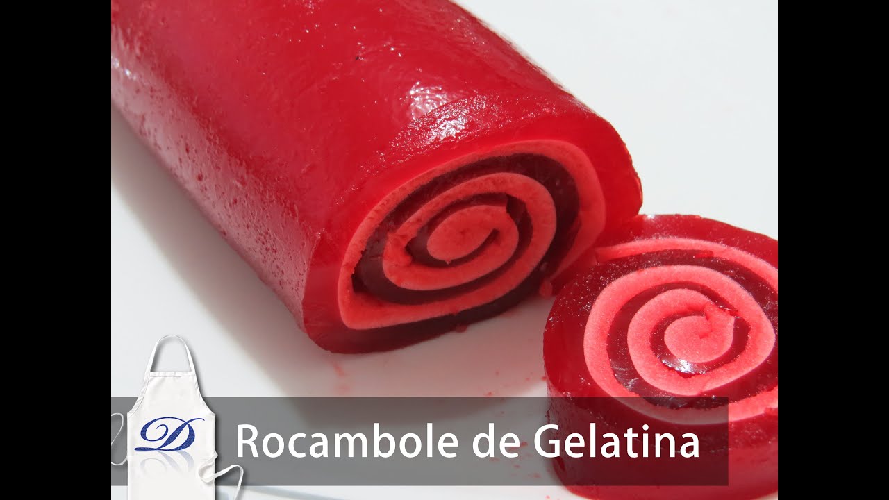 Rocambole de Gelatina com Marshmallow