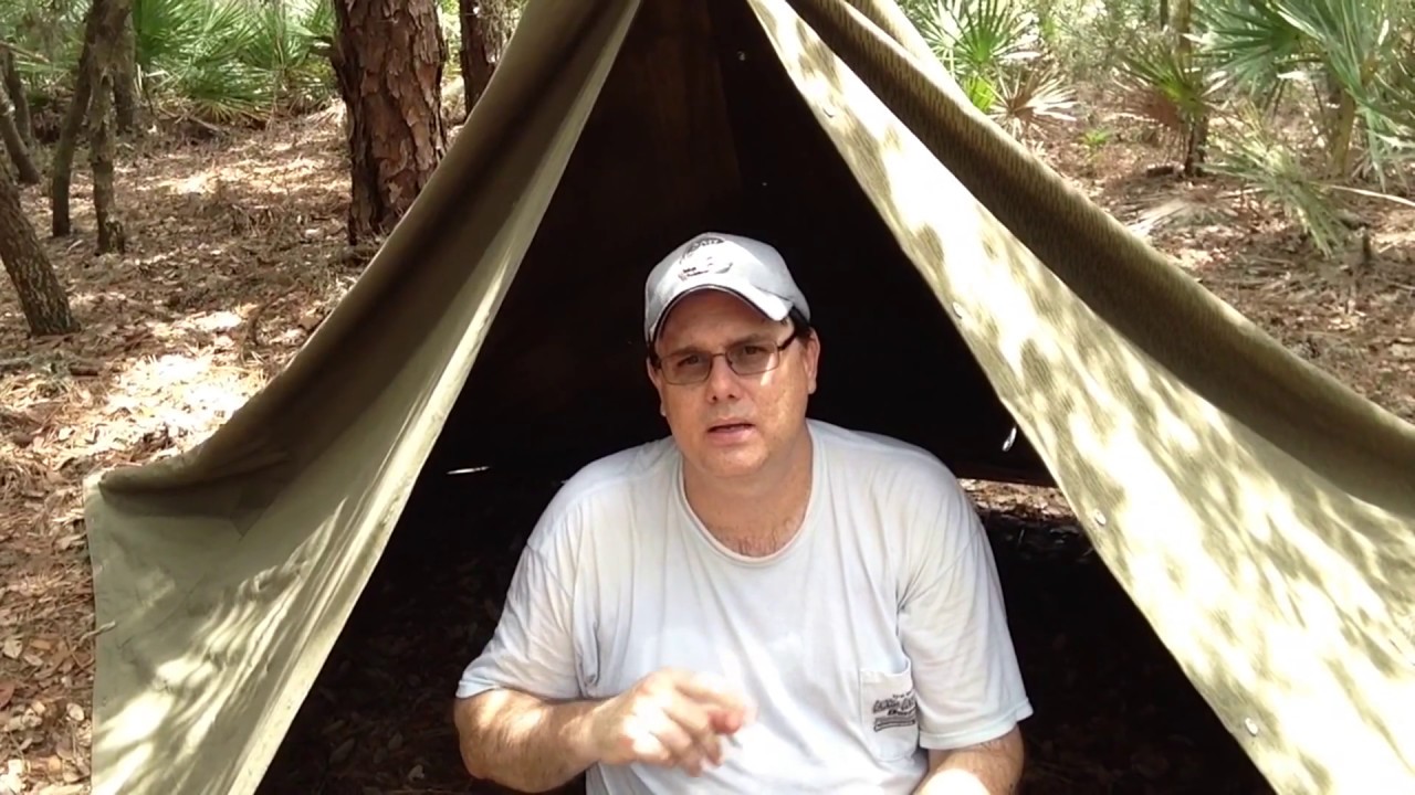 Russian Plash Palatka and East German Poncho Shelter Test.