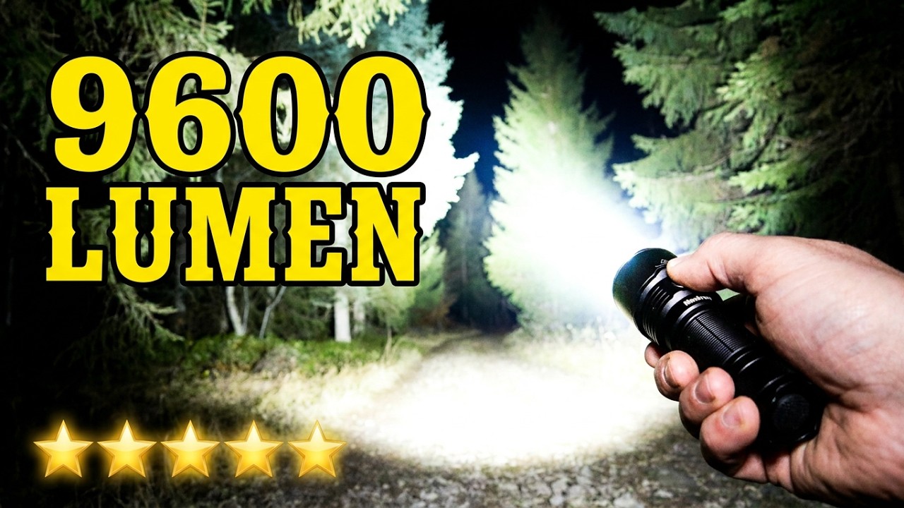 MecArmy PT60 Taschenlampe 16 x Cree XP-G2 LED 9600 Lumen bei Nacht (1/2) Extreme Flashlight Torch