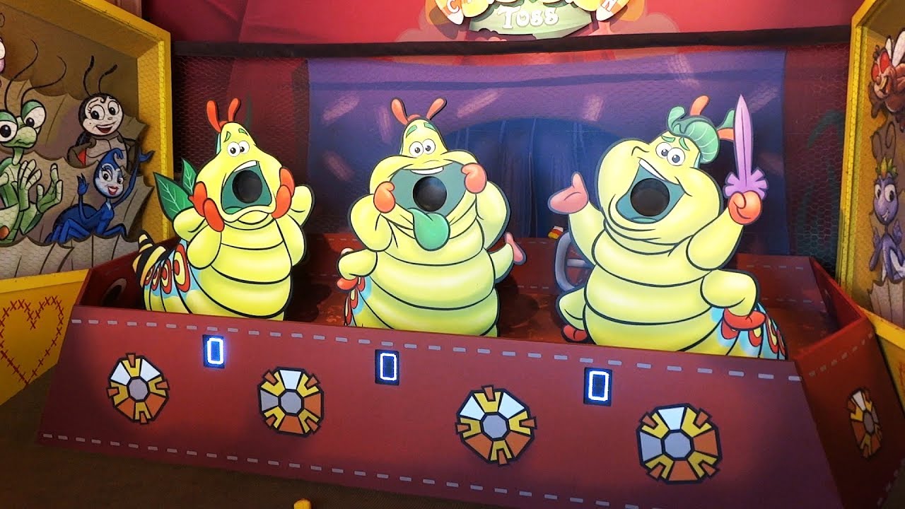 Games of Pixar Pier (Heimlich, WALL-E, La Luna) at Disneyland Resort