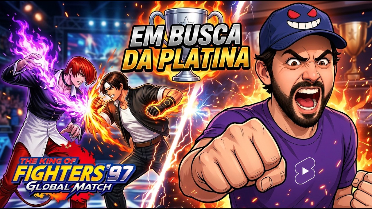 EP. 1 Voltando ao KOF raiz! | KOF 97 Global Match (Feat Tiozão Geek) | Rumo à Platina 🏆 #KOF #Shorts