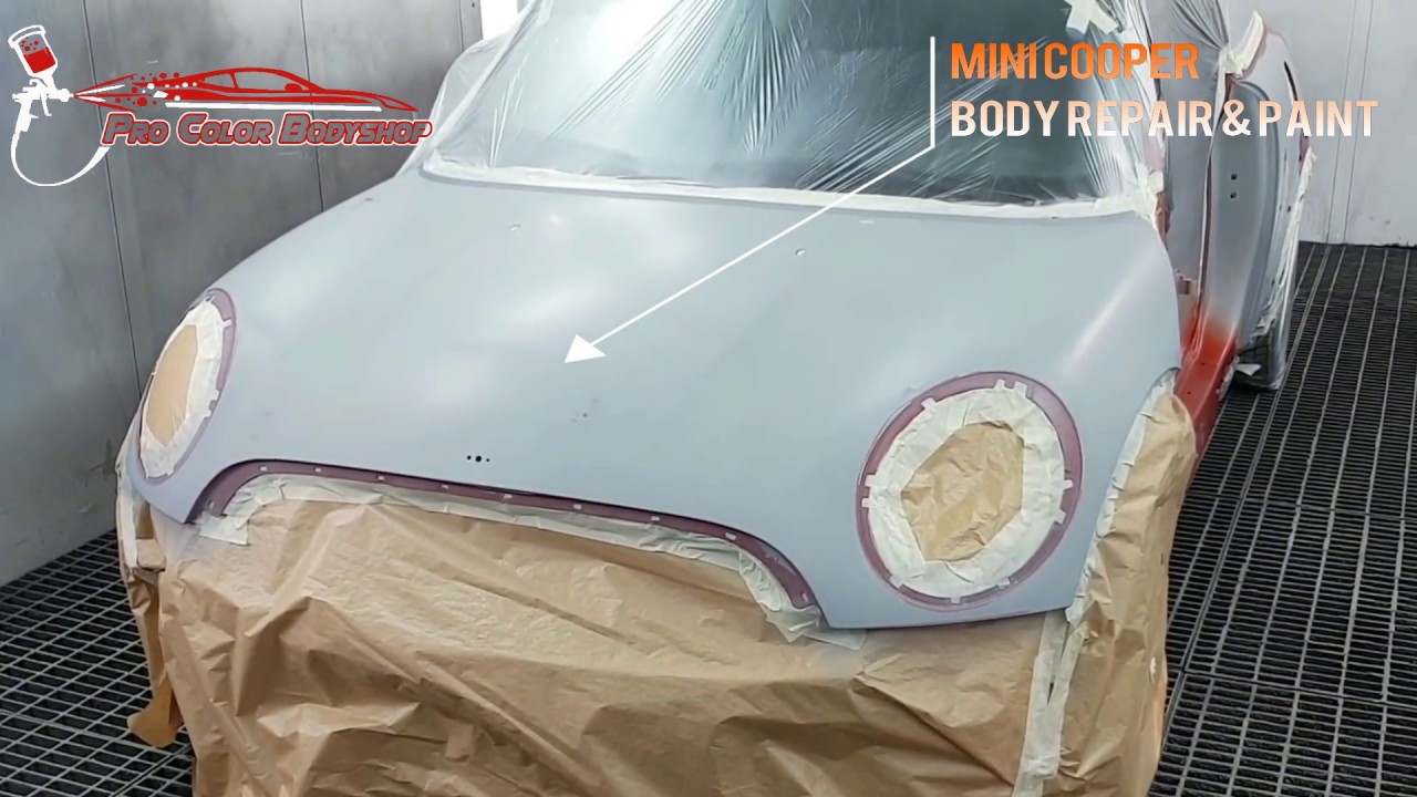 Mini Cooper Body Painting - High Gloss Mirror Finish
