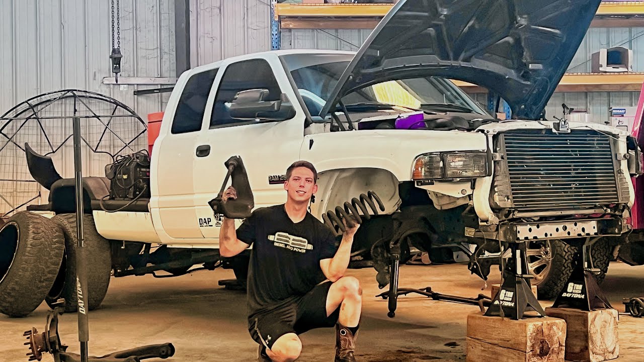 2WD to 4WD AXEL SWAP HAS BEGUN! Front suspension GUTTED!