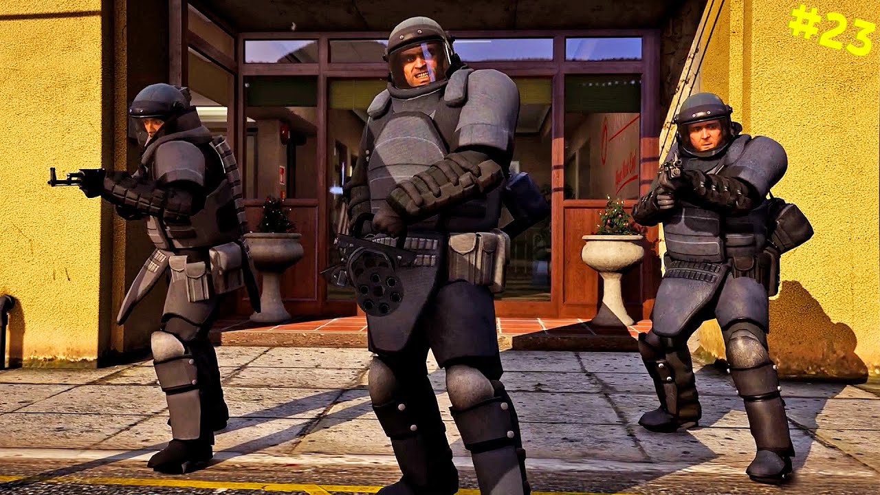 سرقة البنك القروي بمود جرافيك جي تي أي 6 | GTA V Walkthrough with GTA 6 Graphics #23