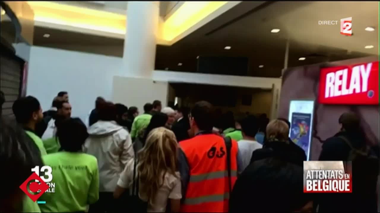 Quand la terreur touche la Belgique - C à vous - 22/03/2016
