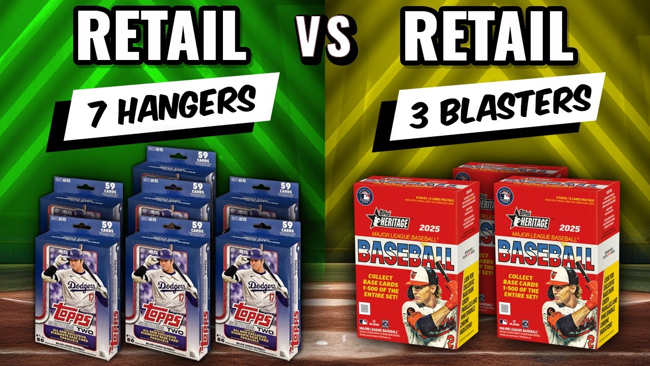 🚨LAST PACK MAGIC & BIG GOLD!!🚨 2025 TOPPS SERIES 2 HANGERS VS 2025 HERITAGE BLASTERS