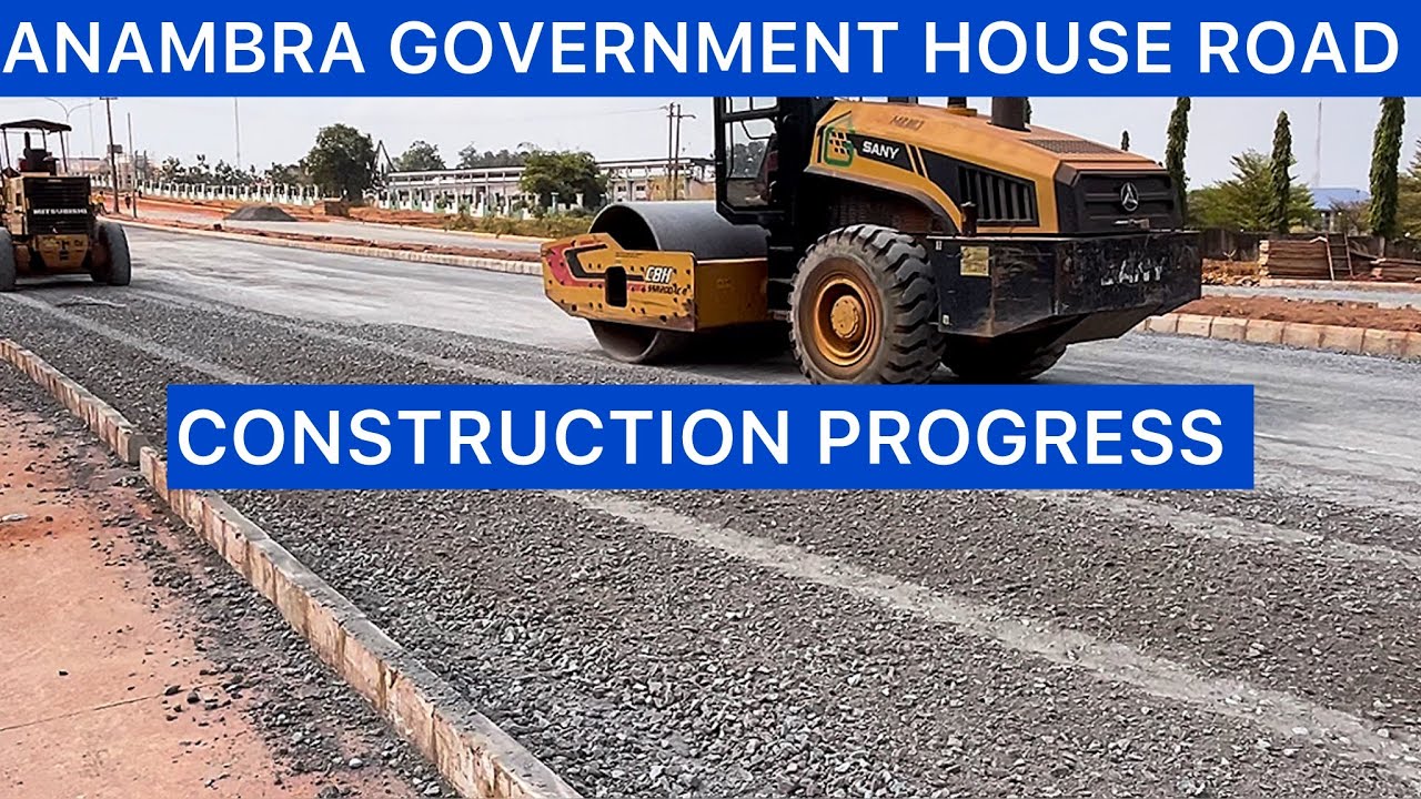 INCREDIBLE PROGRESS AT THE ANAMBRA GOVERNMENT HOUSE AND LODGE ROAD CONSTRUCTION IN AWKA ANAMBRA.