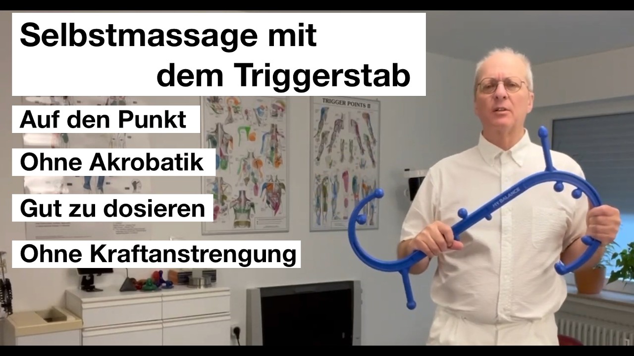 Selbstmassage mit Triggerpunktstab