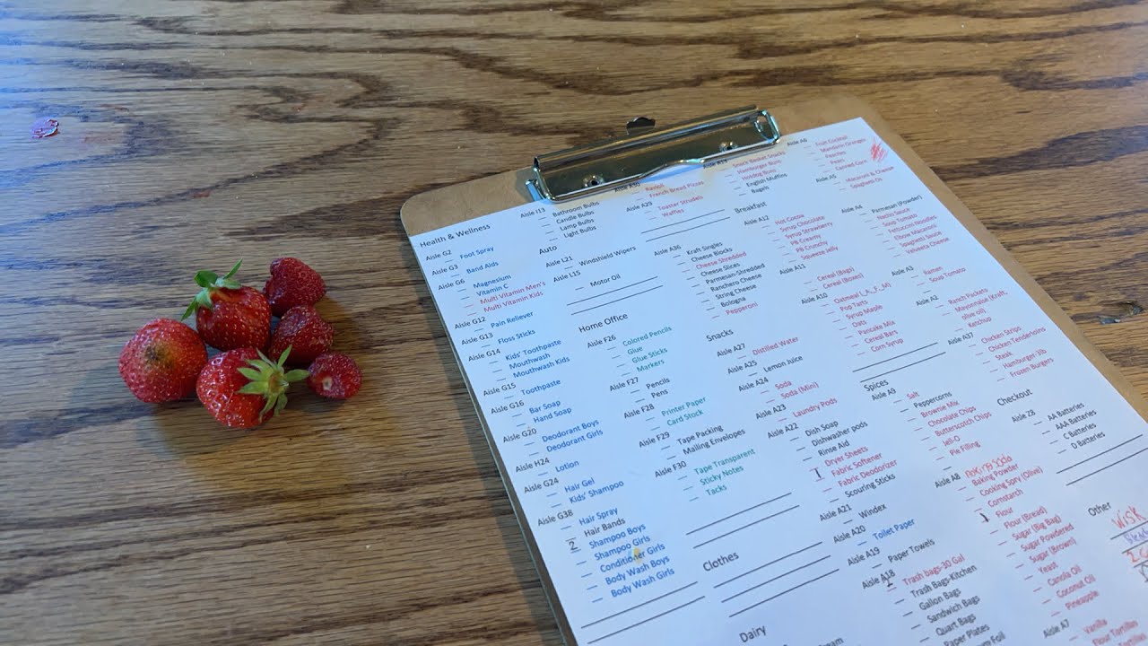 Let&rsquo;s Make the Monthly Shopping List!
